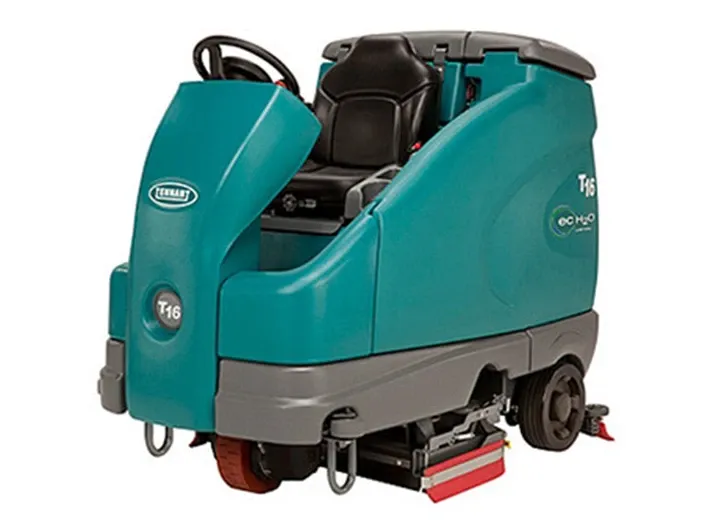 Tennant T16 – mașină de spălat și uscat pardoseli, cu operator la bord